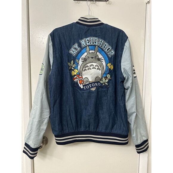 Studio Ghibli My Neighbor Totoro Circle Portrait Varsity Jacket Size M - Picture 3 of 11